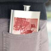 SCHIFFSKAMPF IN lila Flachmann (Beispiel)