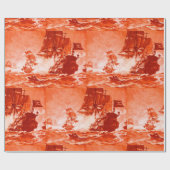 SCHIFFSKAMPF IN ROT GESCHENKPAPIER (Flach)