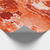 SCHIFFSKAMPF IN ROT GESCHENKPAPIER (Ecke)