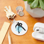 Schiffskapitän am Helm Schlüsselanhänger