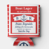 Schiffskapitän Anchor Boat Lager Beer | Benutzerde Dosenkühler (Rückseite)