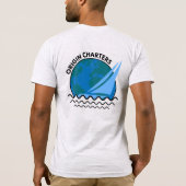 Schiffskapitän Ash Vivid Printing 'Origin Charters T-Shirt (Rückseite)