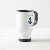 Schiffskapitän Boot Anker Custom Reisebecher (VorderseiteRechts)