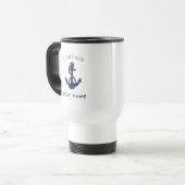 Schiffskapitän Boot Anker Custom Reisebecher (Vorderseite Links)