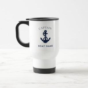 Schiffskapitän Boot Anker Custom Reisebecher