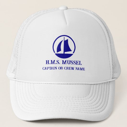 Schiffskapitän / Crew Hat Truckerkappe (Vorderseite)