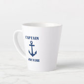 Schiffskapitän der Marine oder Name 2 auf der Seit Milchtasse (Linke Ecke)