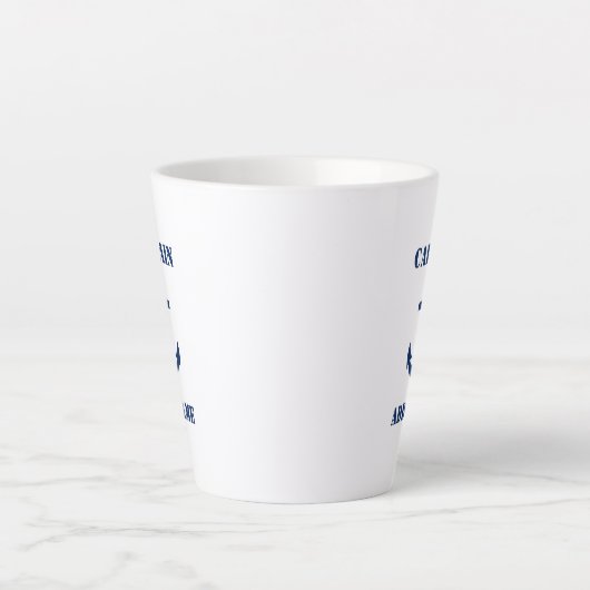 Schiffskapitän der Marine oder Name 2 auf der Seit Milchtasse (Vorderseite)