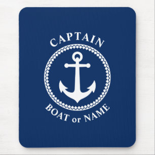 Schiffskapitän der Nautical Sea Anchor oder Name  Mousepad