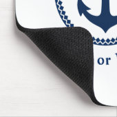 Schiffskapitän der Nautical Sea Anchor oder Name N Mousepad (Ecke)