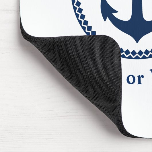 Schiffskapitän der Nautical Sea Anchor oder Name N Mousepad (Ecke)