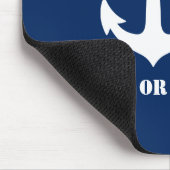 Schiffskapitän des Nautic Classic Anchor oder Name Mousepad (Ecke)