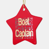 Schiffskapitän Extraordinaire Keramik Ornament (Links)