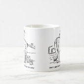 Schiffskapitän frage Crew-Mitglied für Fischnetzjo Kaffeetasse (Mittel)