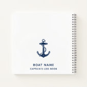 Schiffskapitän Log Notizblock (Rückseite)