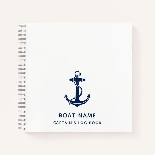 Schiffskapitän Log Notizblock (Vorderseite)