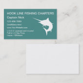 Schiffskapitän Marlin Design Visitenkarte (Vorne/Hinten)