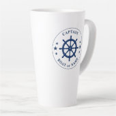 Schiffskapitän oder Name Large 2 Sided Milchtasse (Rechte Ecke)