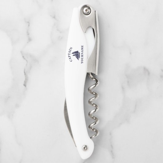 Schiffskapitän Personalisiert Bottle Opener Kellnermesser (Rückseite)