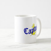 Schiffskapitän und Anker Kaffeetasse (VorderseiteRechts)