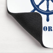 Schiffskapitän und -boote oder Marine Mousepad (Ecke)