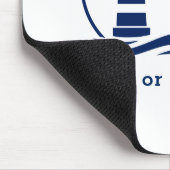 Schiffskapitän und -schiff oder Marine Mousepad (Ecke)
