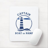 Schiffskapitän und -schiff oder Marine Mousepad (Mit Mouse)