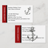 Schiffskapitän Visitenkarte (Vorne/Hinten)