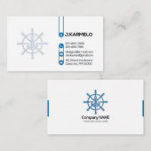 Schiffskapitän Visitenkarte (Vorne/Hinten)