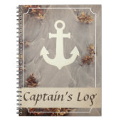 Schiffskapitäne Logbuch Notizblock (Vorderseite)