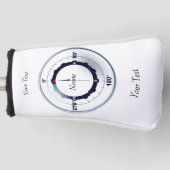 Schiffskompass Golf Headcover (Vorderseite)