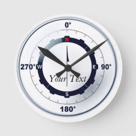 Schiffskompass Runde Wanduhr