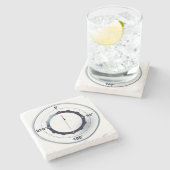 Schiffskompass Steinuntersetzer (Seitenansicht)