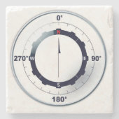 Schiffskompass Steinuntersetzer (Vorderseite)