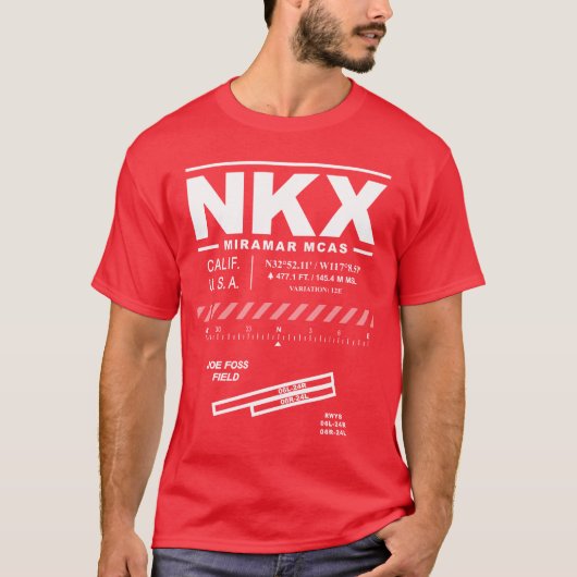 Schiffskorps-Luftstation MCAS Miramar NKX T - Shir T-Shirt (Vorderseite)