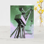 Schiffskrane Geburtstagskarte Karte (Gelbe Blume)