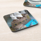 Schiffskuchen 1 getränkeuntersetzer (Linke Seite)