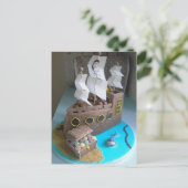 Schiffskuchen 1 postkarte (Stehend Vorderseite)