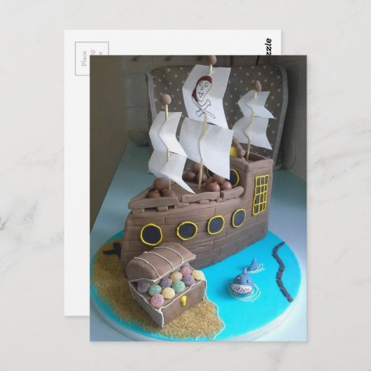 Schiffskuchen 1 postkarte (Vorne/Hinten)