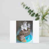 Schiffskuchen 1 postkarte (Stehend Vorderseite)