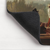 Schiffsleute am Missouri River Mousepad (Ecke)