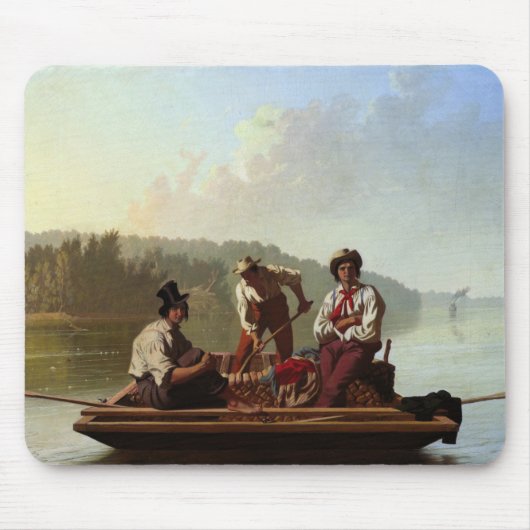 Schiffsleute am Missouri River Mousepad (Vorne)
