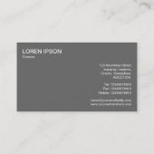 Schiffsmast - Weiß Visitenkarte (Rückseite)