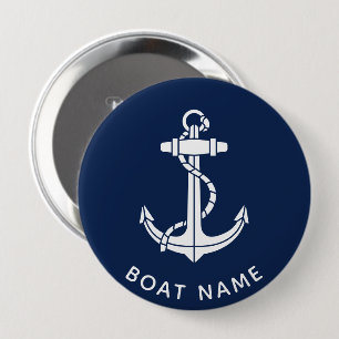 Schiffsname Anker Schifffahrt Brauch Button