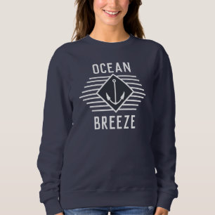 Schiffsname auf einem Segelcreme-Shirt Sweatshirt