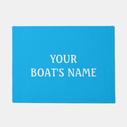 Schiffsname Dockmatte Fußmatte (Vorderseite)