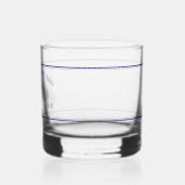 Schiffsname Docknautischer Kompass Trinkset Whiskyglas (Rückseite)