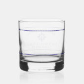 Schiffsname Docknautischer Kompass Trinkset Whiskyglas (Rechts)