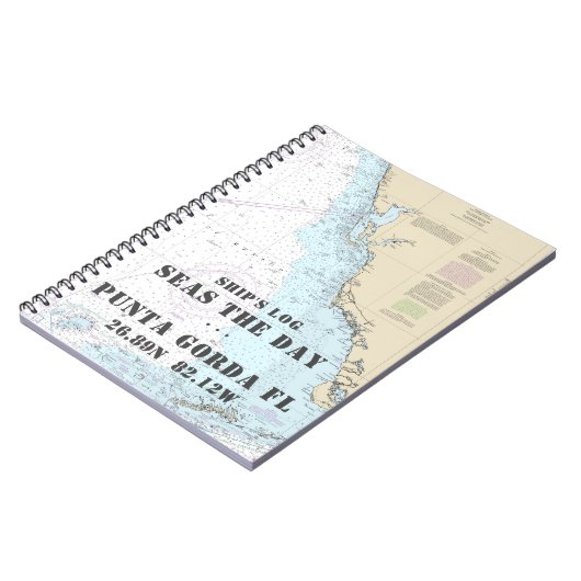 Schiffsname FL Golfküste Schifffahrtslogbuch Notizblock (Linke Seite)