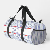 Schiffsname Kompassrose nautischer Anker Duffle Bag (Rechte Ecke)